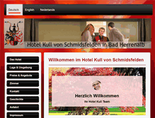 Tablet Screenshot of hotel-kull.de